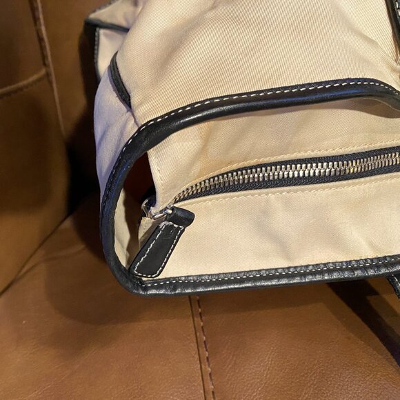 Large Coach Canvas/Leather Tote # 7708 TLC - Picture 7 of 14